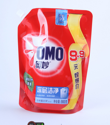 圧搾60micは込み合いのための包む袋ジュースのプラスチック飲み物の上の立場を薄板にした