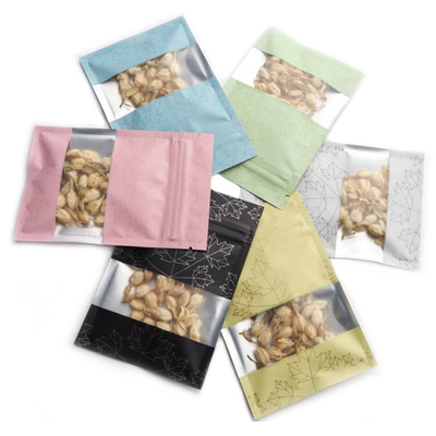 習慣はResealableホイル乾燥された食糧/coffee /Snacksのためのアルミニウム120micジップ ロック式のマイラーの食糧貯蔵袋を印刷した