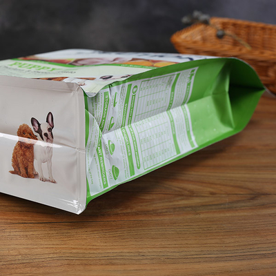 ジッパーが付いている袋の平底のガセット袋の上のプラスチック犬BRCのペット フード包装袋の立場