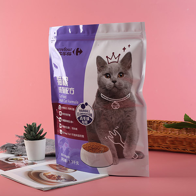 無光沢ホイル マイラーは20g Ecoのぬれた食品包装を包む友好的なドッグ フードをファスナーを絞める
