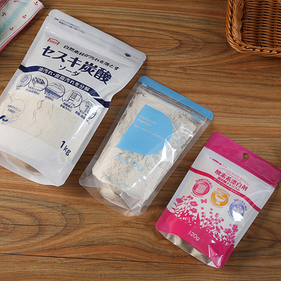 Resealable 60mic乳しよう蛋白質の袋の包装は食糧袋の上に立つ