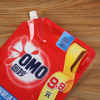 圧搾60micは込み合いのための包む袋ジュースのプラスチック飲み物の上の立場を薄板にした
